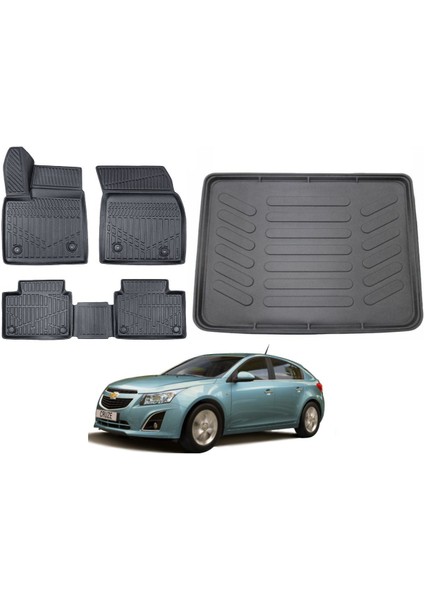 Chevrolet Cruze Hatchback 2008 Model Bagaj Havuzu Paspas Takımı Pro Eva Serisi