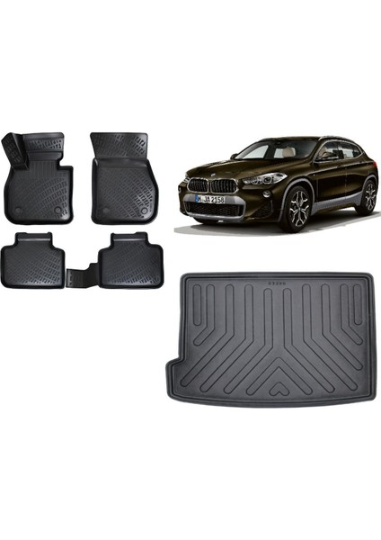 X2 F39 2019 Model 3D Bagaj Havuzu+3d Havuzlu Araca Özel Paspas Takımı