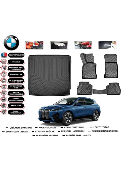 Ix 2021 Sonrası Bagaj Havuzu+3d Araca Özel Paspas Takımı