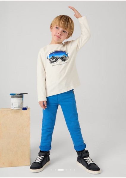 Erkek Çocuk Slim Fit Likralı Pantolon 4539 fırsatları