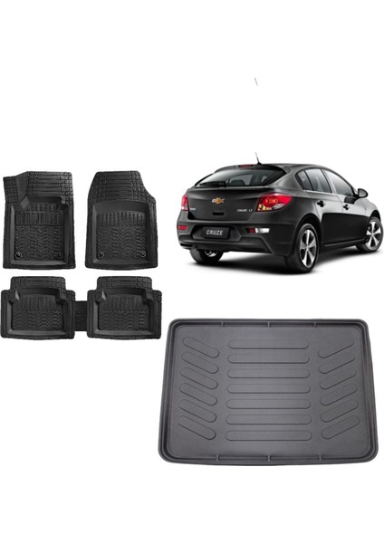 Chevrolet Cruze Hatchback 2017 Model 3D Bagaj Havuzu+3d Havuzlu Maximum Siyah Paspas