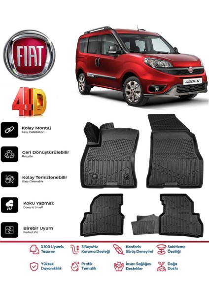 Doblo 2014 Model 4d Havuzlu Paspas
