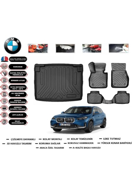 X1 U11 2025 Model Alt Bagaj Havuzu Araca Özel Paspas Takımı Kauçuk