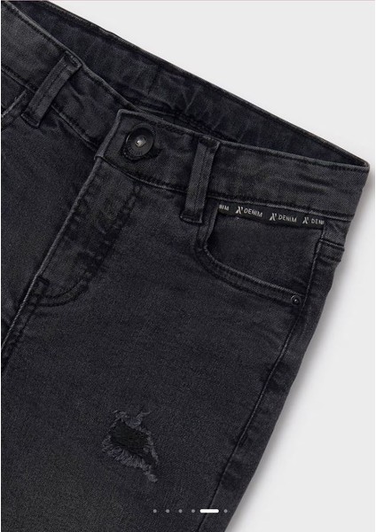 7538 Mayoral Erkek Çocuk Denim Yırtık Pantolon 7538