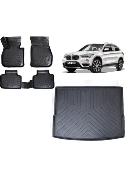 X1 2019 Model 3D Bagaj Havuzu+3d Havuzlu Araca Özel Paspas Takımı
