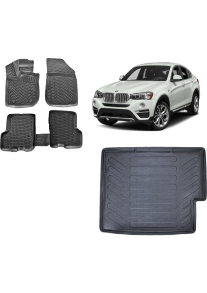 X4 2016 Model 3D Bagaj Havuzu+3d Havuzlu Araca Özel Paspas Takımı