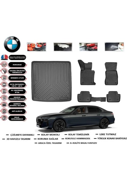 I5 Edrive 40 2025 Model Bagaj Havuzu Araca Özel Paspas Takımı Prrox