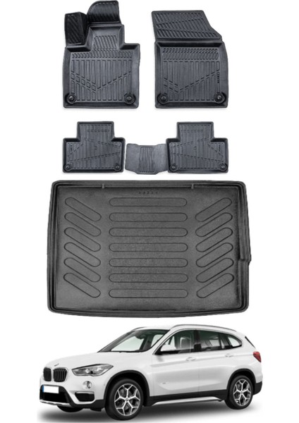 X1 2015 Model Bagaj Havuzu Araca Özel Siyah Paspas Takımı