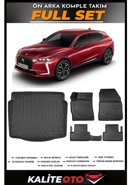 Ds4 Bagaj Havuzu+4.5d Havuzlu Paspas Seti 2022 Model