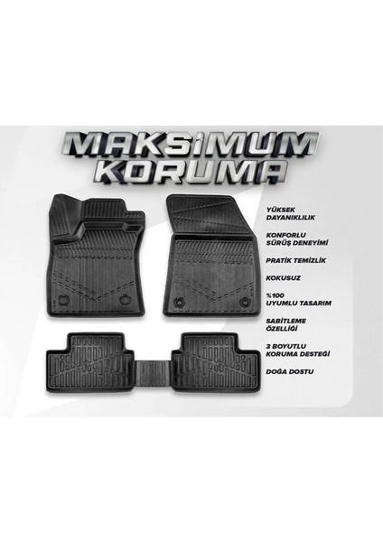 Doblo 2010-2022 Maxi 3D Bagaj Havuzu+4d Havuzlu Paspas Seti modelleri