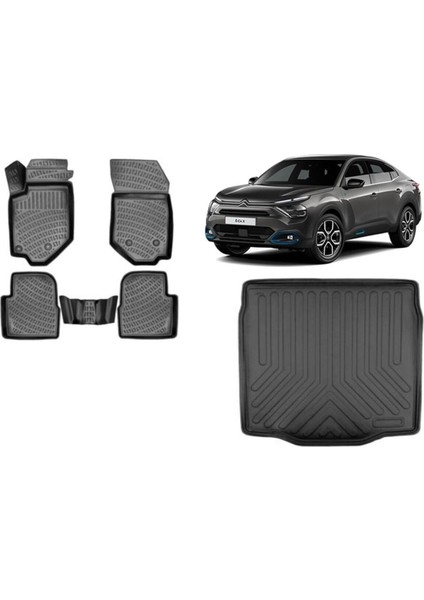 C4X 2023 Model 3D Bagaj Havuzu+3d Havuzlu Araca Özel Paspas Takımı