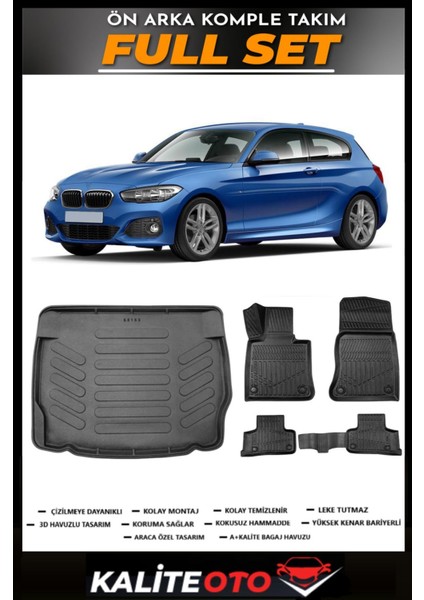1 Serisi F20 Bagaj Havuzu+4.5d Havuzlu Paspas Seti 2017 Model