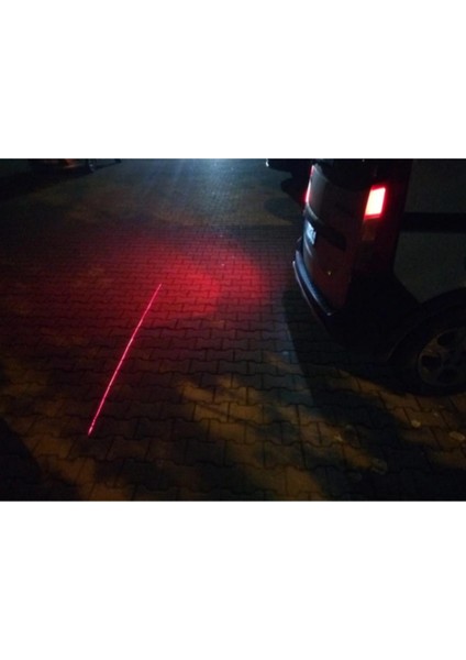 12V Lazer Arka Sis Ledi Standart Tek Çizgili Kırmızı