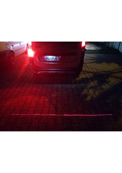 12V Lazer Arka Sis Ledi Standart Tek Çizgili Kırmızı