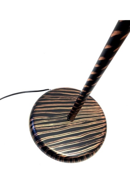 2'li Bal Damla Ampullü Siyah ve Bakır Renk Ayaklı Lambader modelleri