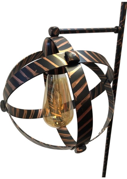 2'li Bal Damla Ampullü Siyah ve Bakır Renk Ayaklı Lambader fırsatları