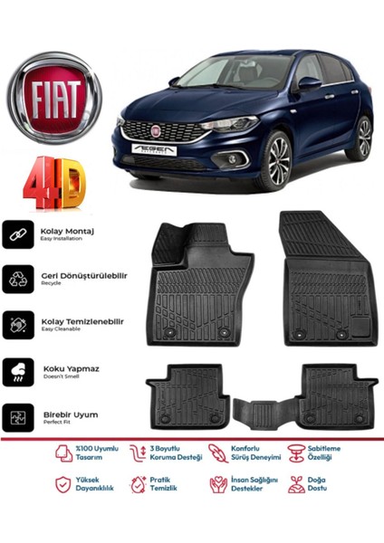 Egea Hatchback 2016 Model 4d Havuzlu Paspas