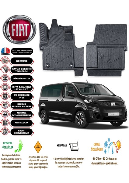 Ulysee 2024 Model 4d Araca Özel Havuzlu Paspas Takımı