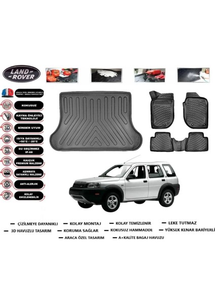 Freelander 1 2004 Model Bagaj Havuzu Araca Özel Paspas Takımı Prrox