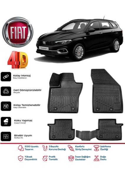 Egea Station Vagon 2015 Model 4d Havuzlu Paspas