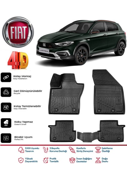 Egea Cross 2024 Model 4d Havuzlu Paspas