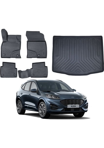 Kuga 2022 Model Bagaj Havuzu Paspas Takımı Eva Serisi