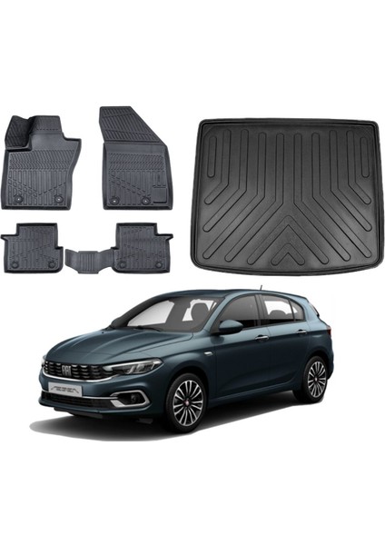 Egea Hatchback 2023 Model Tamir Kitli Bagaj Havuzu Paspas Takımı Pro Eva Serisi