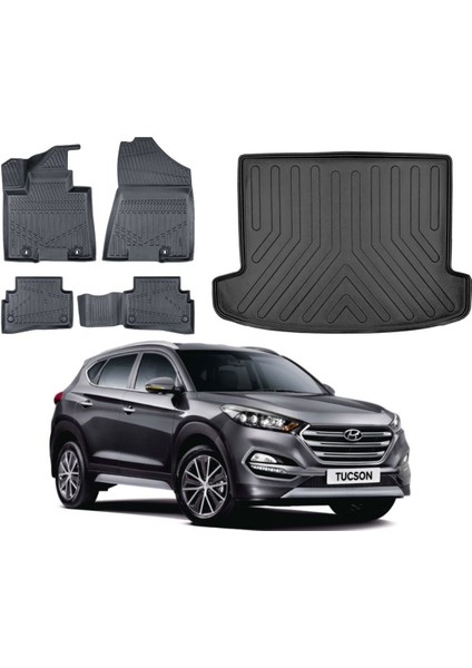 Tucson 2017 Model Bagaj Havuzu Paspas Takımı Pro Eva Serisi