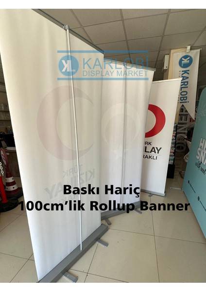 - Roll Up Banner 100X200 cm Baskısız Alüminyum Taşınabilir Afiş Standı