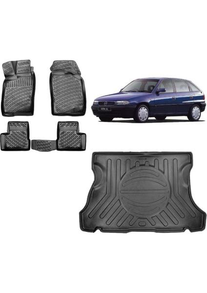 Astra F Hb 1996 Model 3D Bagaj Havuzu+3d Havuzlu Araca Özel Paspas Takımı