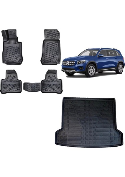 Glb 2020 Model 3D Üst Kademe Bagaj Havuzu+3d Havuzlu Araca Özel Paspas Takımı