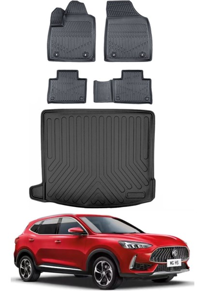 Hs Benzinli 2020 Model Bagaj Havuzu Araca Özel Siyah Paspas Takımı