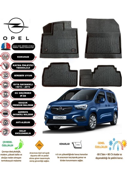 Combo 2019 Model 4d Araca Özel Havuzlu Paspas Takımı