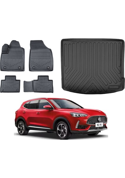 Hs Hybrid 2018 Model 3D Bagaj Havuzu+3d Araca Özel Paspas Takımı Luxury Serisi