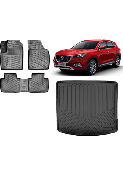 Hs Hybrid 2022 Model 3D Bagaj Havuzu+3d Havuzlu Araca Özel Paspas Takımı