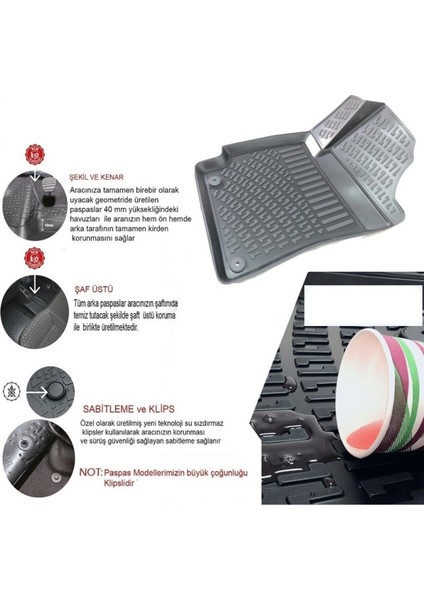 Hs Hybrid 2022 Model 3D Bagaj Havuzu+3d Havuzlu Araca Özel Paspas Takımı fiyatları