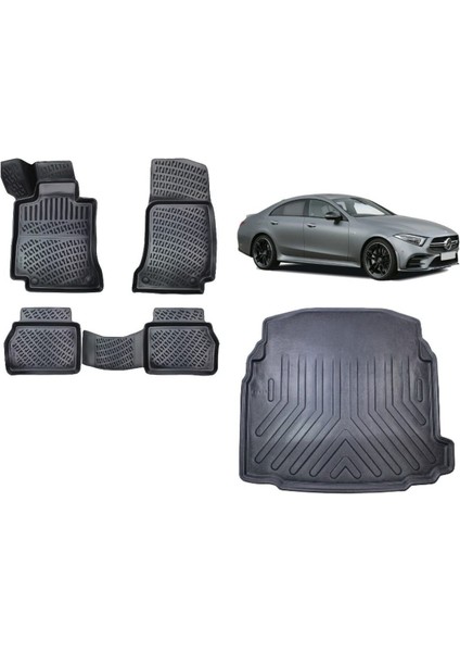 Cls 2021 Model 3D Bagaj Havuzu+3d Havuzlu Araca Özel Paspas Takımı