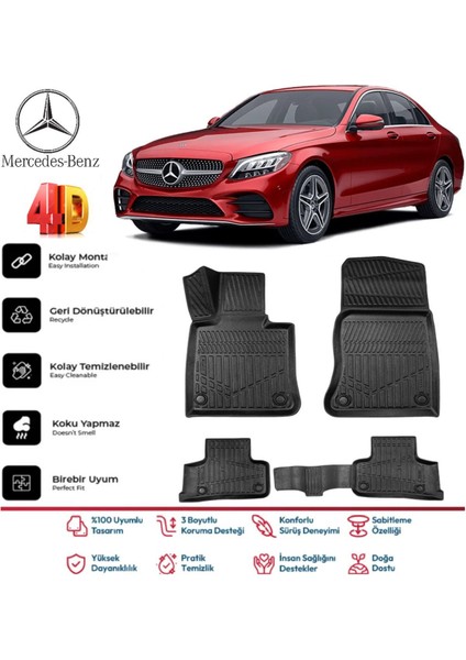 C Serisi W205 2016 Model 4d Havuzlu Paspas