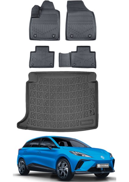 4 2024 Model Comfort Paket Bagaj Havuzu Araca Özel Siyah Paspas Takımı