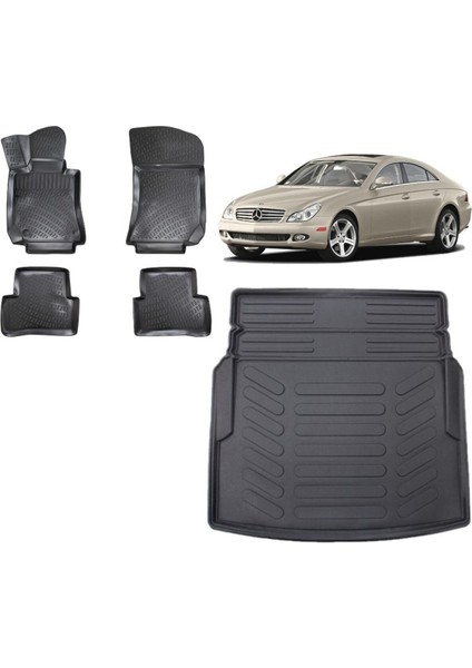 Cls C219 2007 Model 3D Bagaj Havuzu+3d Havuzlu Araca Özel Paspas Takımı