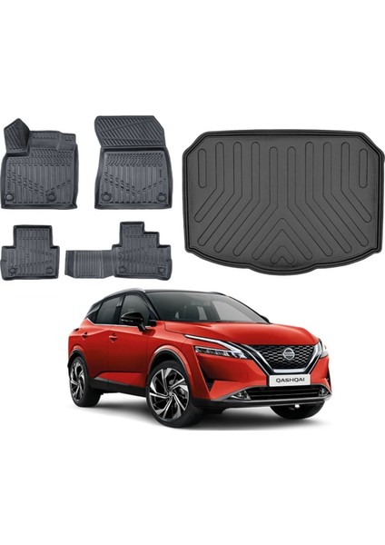 Qashqai 2022 Model Alt Bagaj Havuzu Paspas Takımı Maxi Eva Serisi
