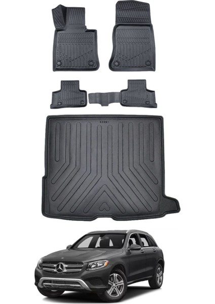 Glc Suv 2019 Model Bagaj Havuzu Araca Özel Siyah Paspas Takımı