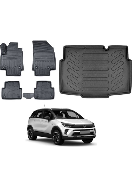 Crossland 2019 Model Alt Bagaj Havuzu Paspas Takımı Eva Serisi