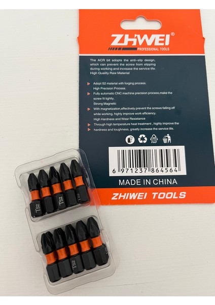 Bits Uç 25 mm Turuncu 20'li Paket