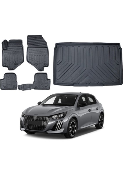 208 Elektirikli 2020 Model Bagaj Havuzu Paspas Takımı Maxi Eva Serisi