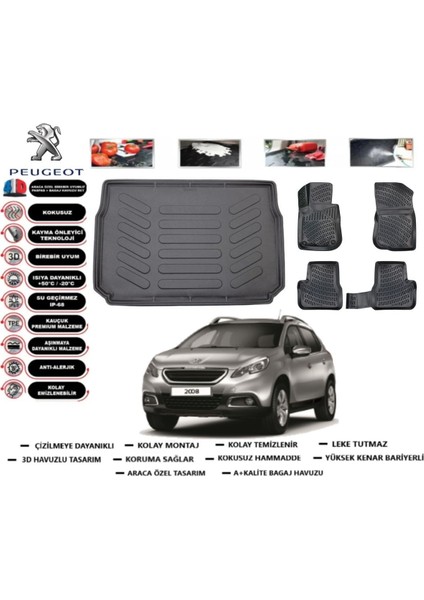 2008 2015 Model Bagaj Havuzu Araca Özel Paspas Takımı Prrox