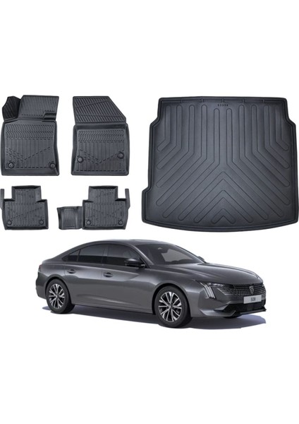 508 2020 Model Bagaj Havuzu Paspas Takımı Pro Eva Serisi