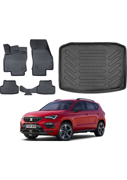Ateca 4x4 2018 Model Bagaj Havuzu Paspas Takımı Pro Eva Serisi