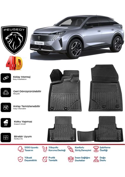 3008 Hybrid 2024 Model 4d Havuzlu Paspas