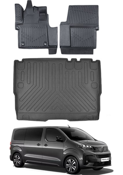 Expert Traveller 2017 Model Bagaj Havuzu Araca Özel Siyah Paspas Takımı